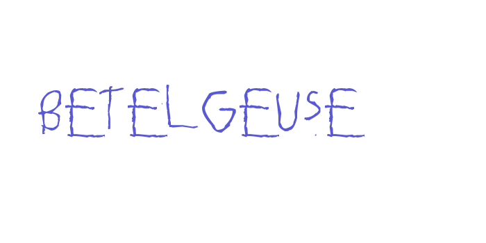 Betelgeuse Font