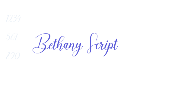 Bethany Script font free