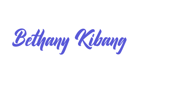 Bethany Kibang Font Download