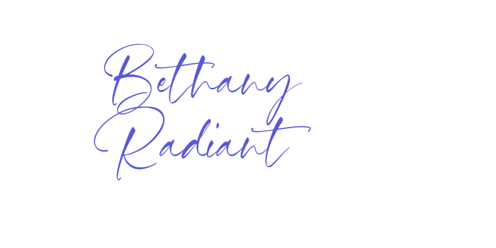 Bethany Radiant Font