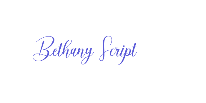 Bethany Script Font