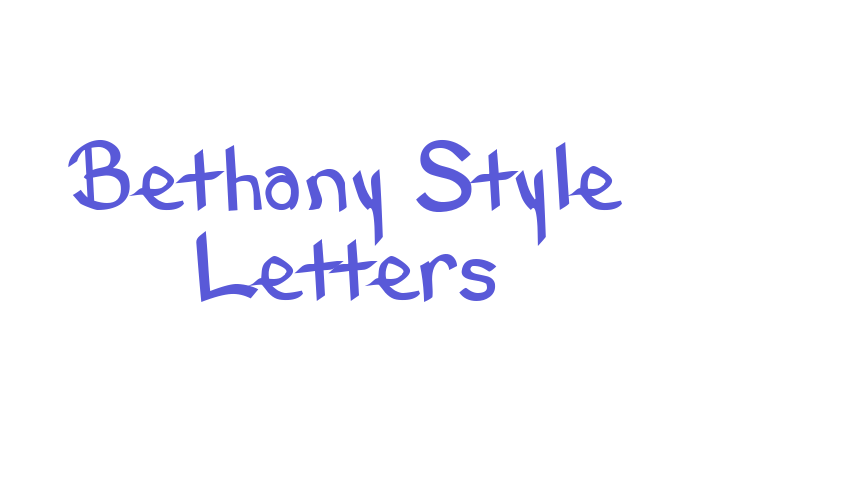 Bethany Style Letters Font Download