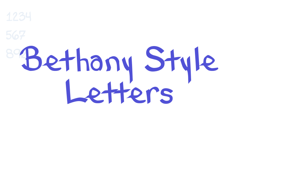 Bethany Style Letters-font-download