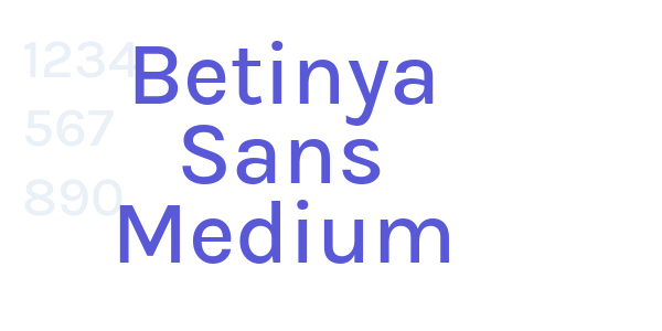 Betinya Sans Medium font