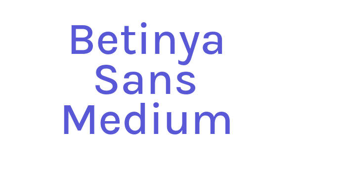 Betinya Sans Medium Font Download