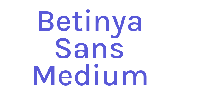 Betinya Sans Medium Font