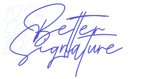 Better Signature font free