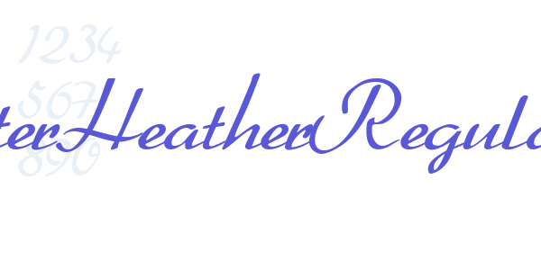 BetterHeatherRegular font free