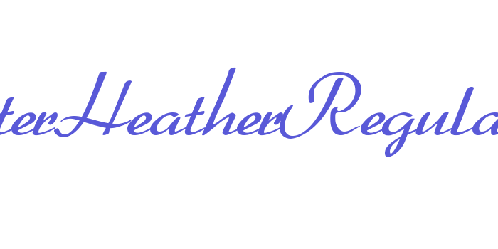 BetterHeatherRegular Font Download