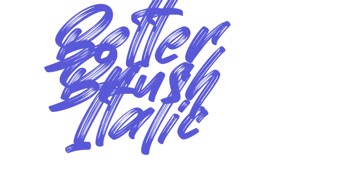 Better Brush Italic Font Download