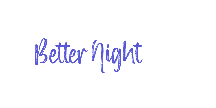 Better Night Font Download