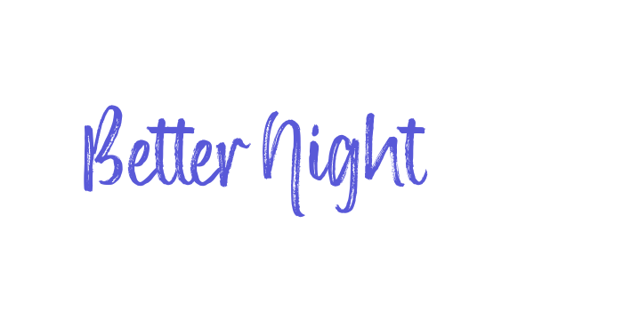 Better Night Font