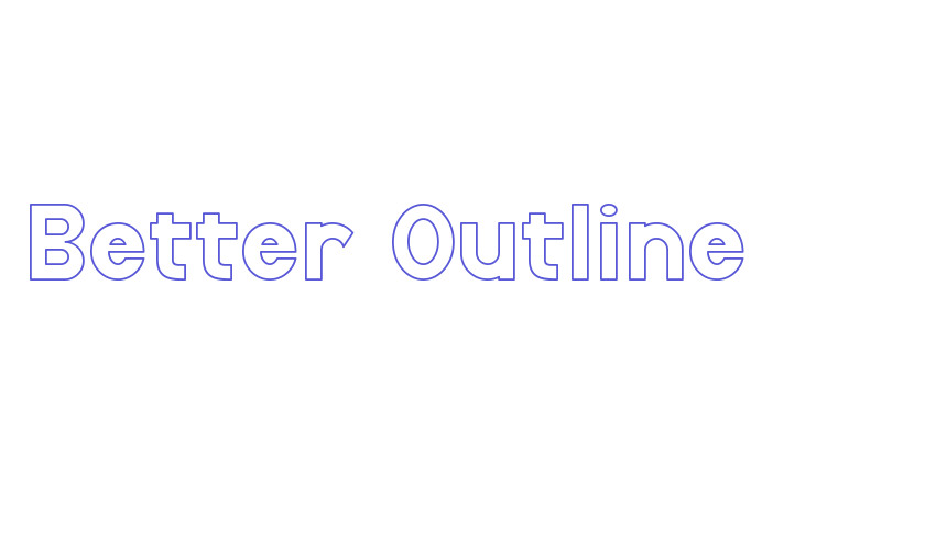 Better Outline Font Download