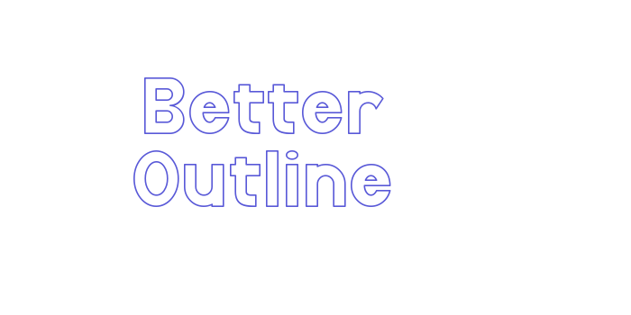 Better Outline Font Download