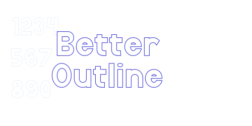 Better Outline-font-download
