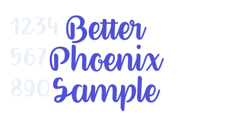 Better Phoenix Sample-font-download