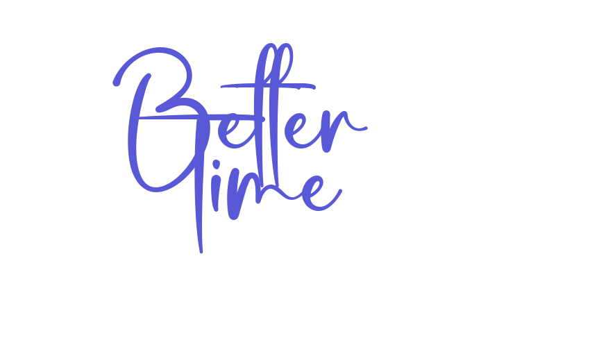 Better Time Font