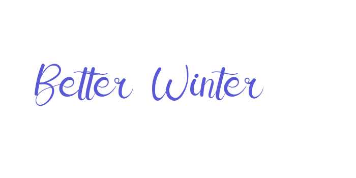 Better Winter Font Download