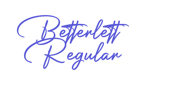 Betterlett Regular Font