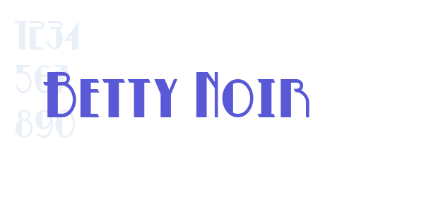 Betty Noir font free