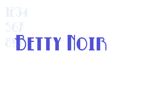 Betty Noir Font Download