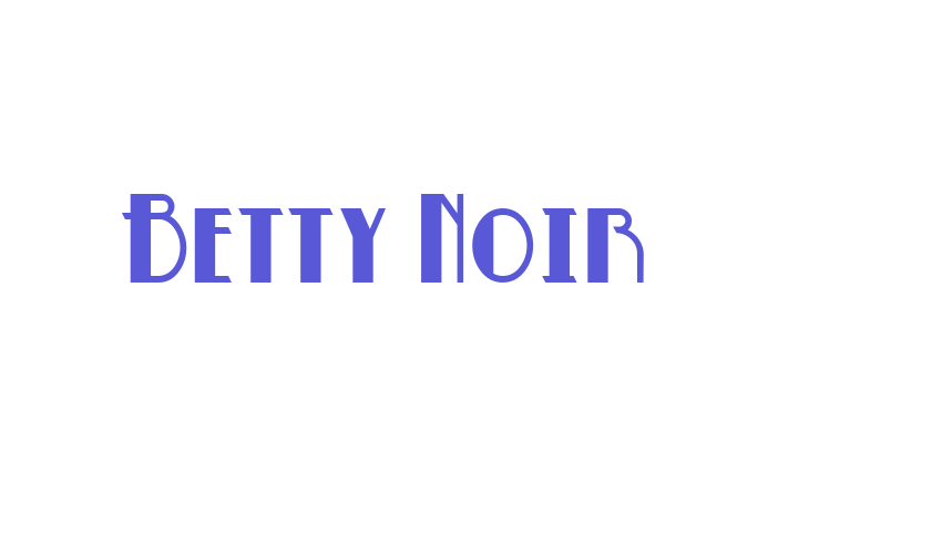 Betty Noir Font Download