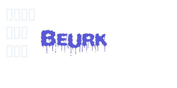 Beurk font free