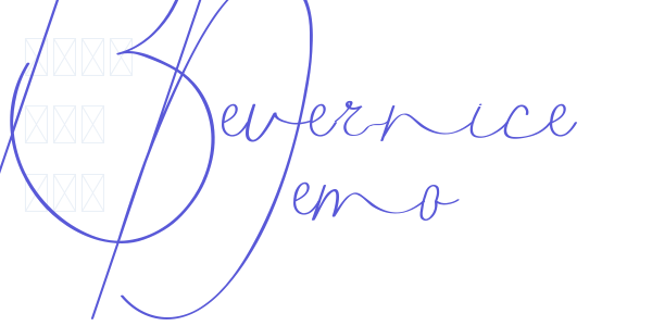 Bevernice Demo font free