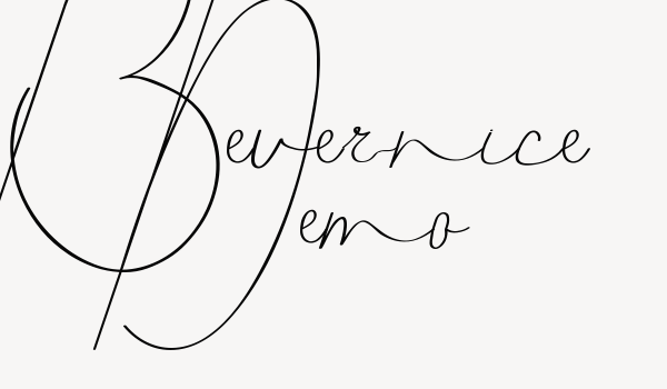 Bevernice Demo Font