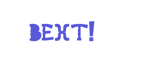 Bext! font free