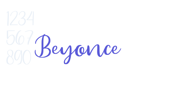 Beyonce font free