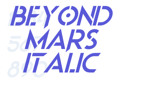 Beyond Mars Italic Font Download