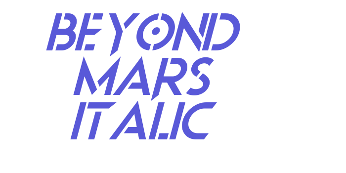 Beyond Mars Italic Font