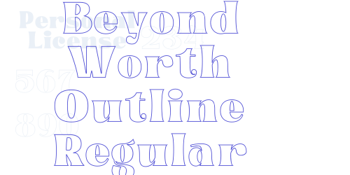 Beyond Worth Outline Regular-font-download