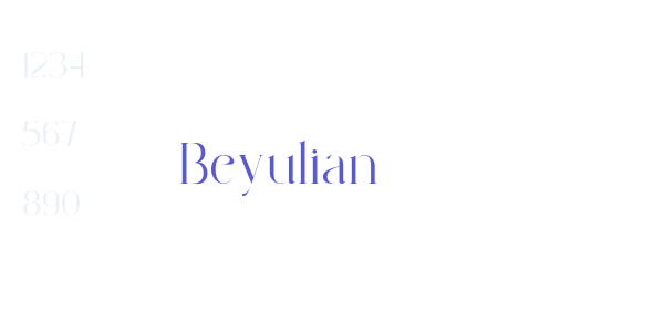 Beyulian font