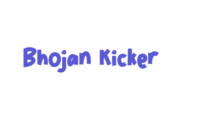 Bhojan Kicker Font