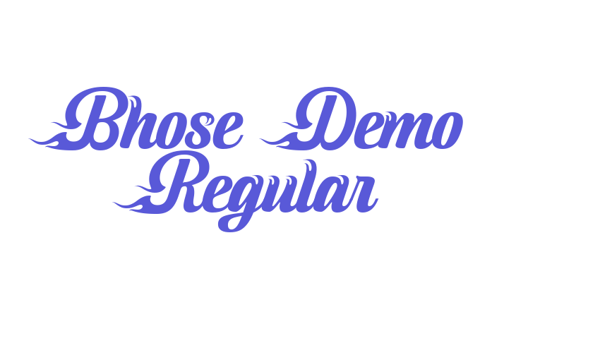 Bhose Demo Regular Font Download