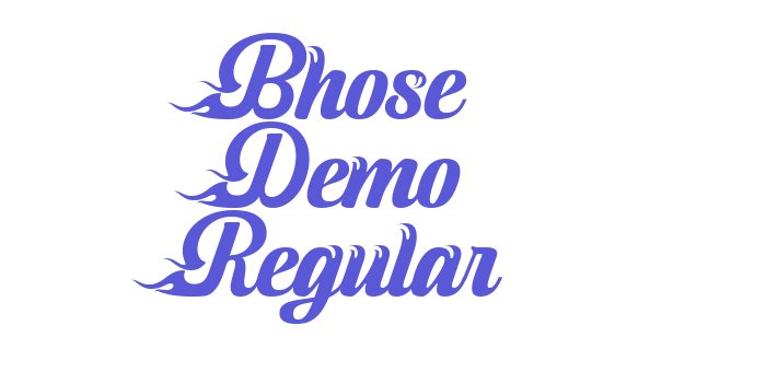 Bhose Demo Regular Font Download