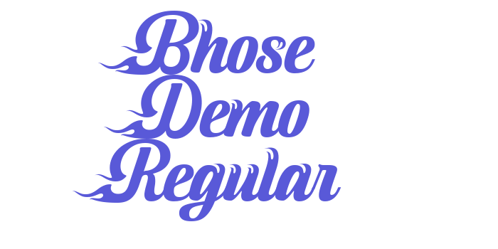 Bhose Demo Regular Font