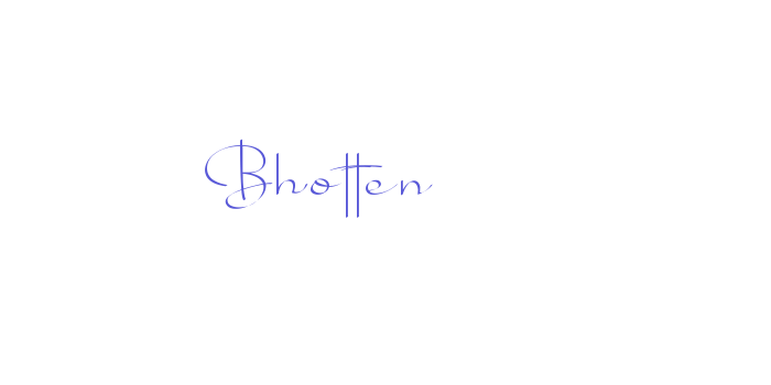 Bhotten Font Download