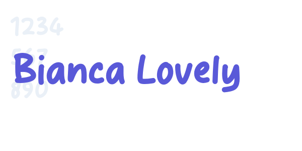 Bianca Lovely font free