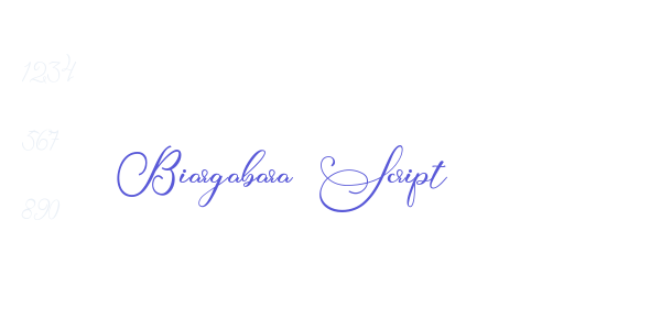 Biargabara Script font free