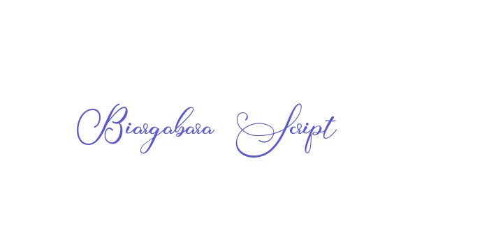 Biargabara Script Font