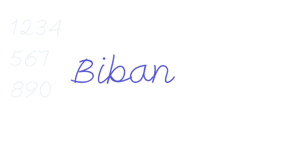 Biban font free