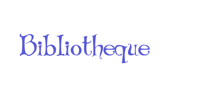 Bibliotheque Font Download