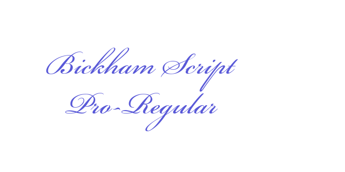 Bickham Script Pro-Regular Font Download