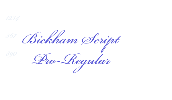 Bickham Script Pro-Regular font download