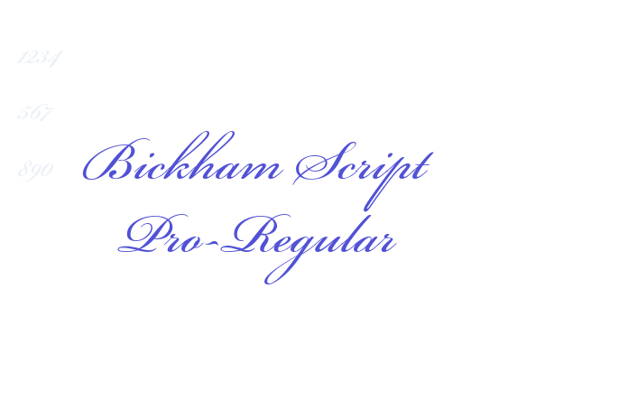 Bickham Script Pro-Regular font download