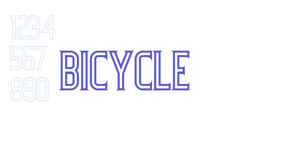 Bicycle font free