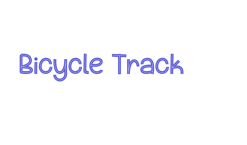 Bicycle Track Font Download